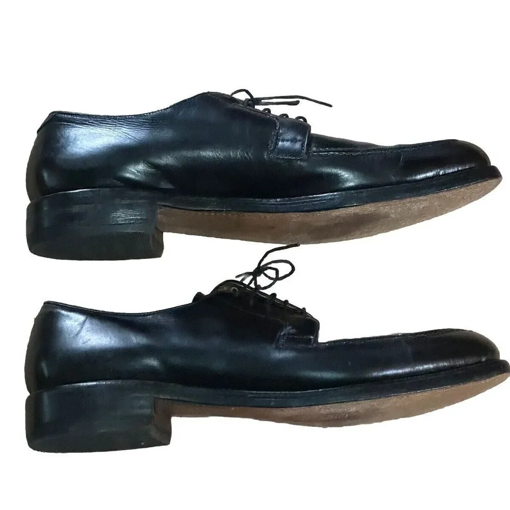 Nettleton Traditionals Algonquin‎ Black Split Toe Derby Dress Shoes 12
